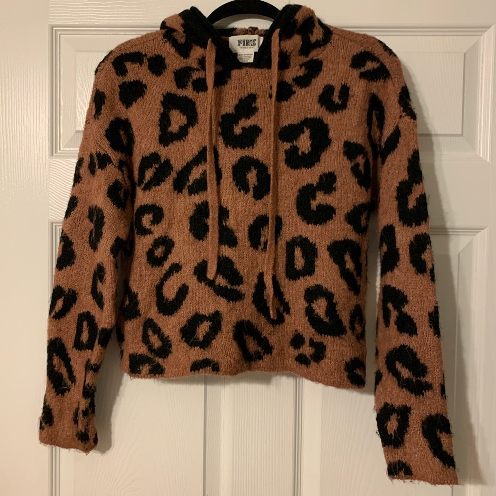 PINK Victoria Secret cheetah hoodie